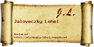 Jaloveczky Lehel névjegykártya